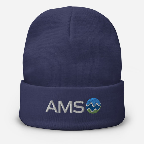 Embroidered Beanie - AMS Logo